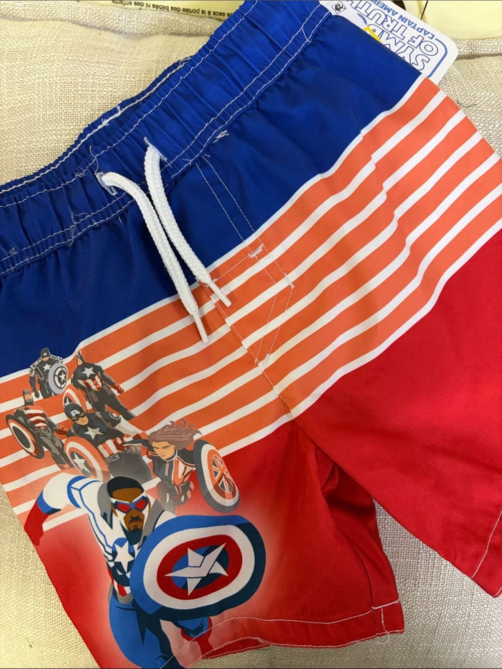 Captain America Swim Trunks